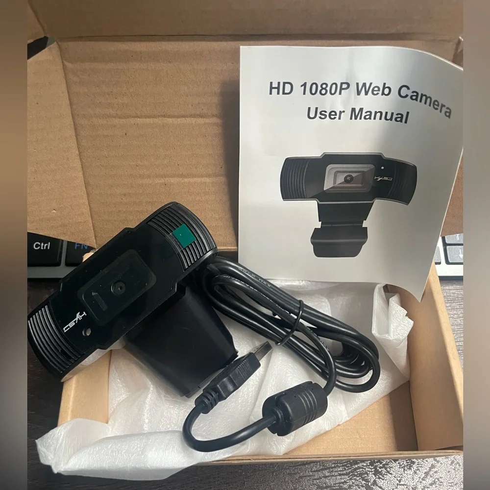 HD 1080P Black Web Camera